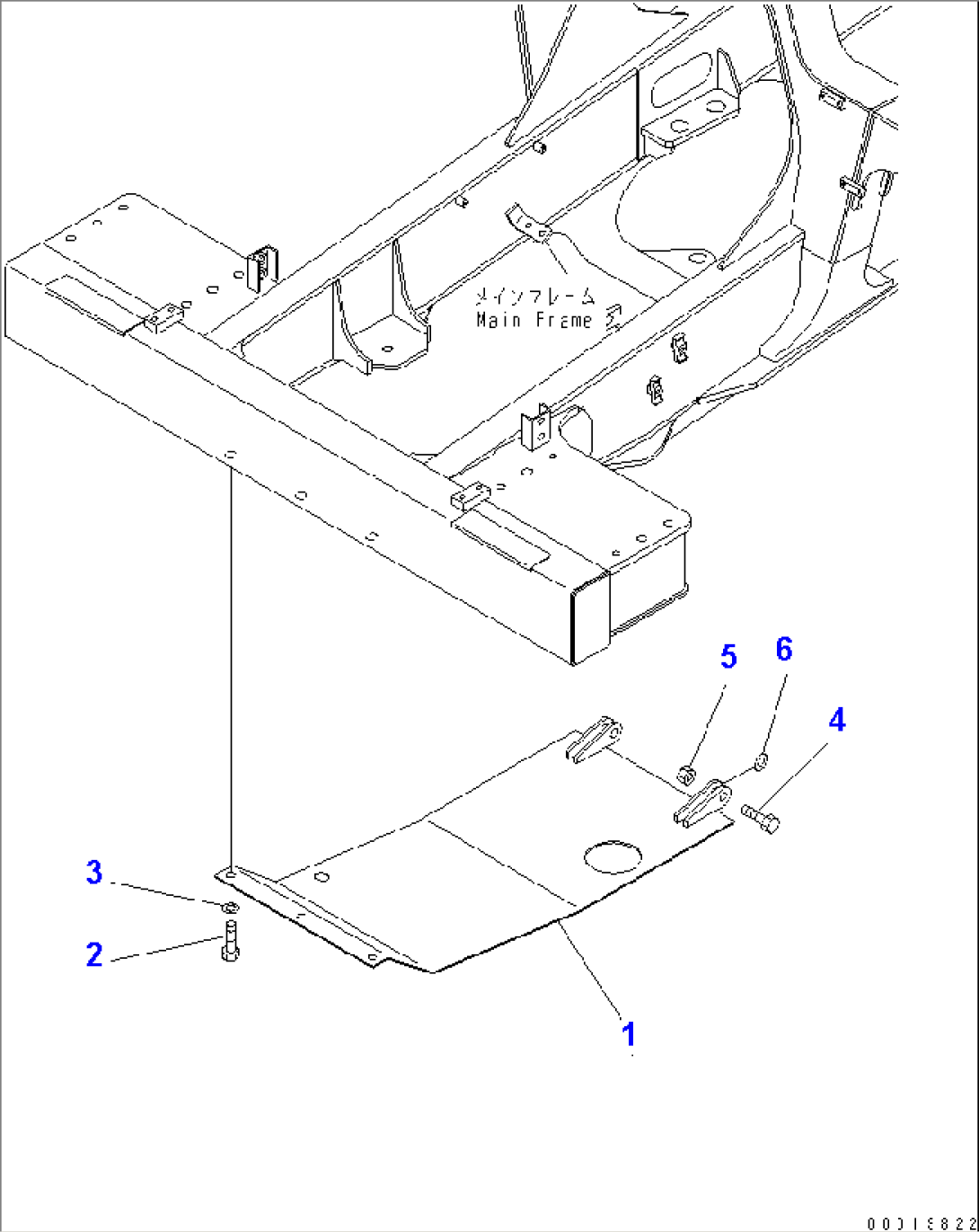 ENGINE UNDER GUARD(#1601-)