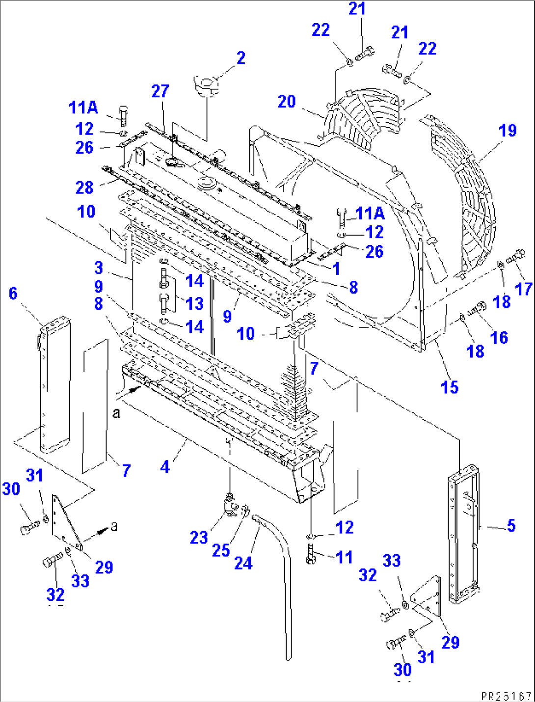 RADIATOR (HIGH ALTITUDE SPEC.)(#5485-)