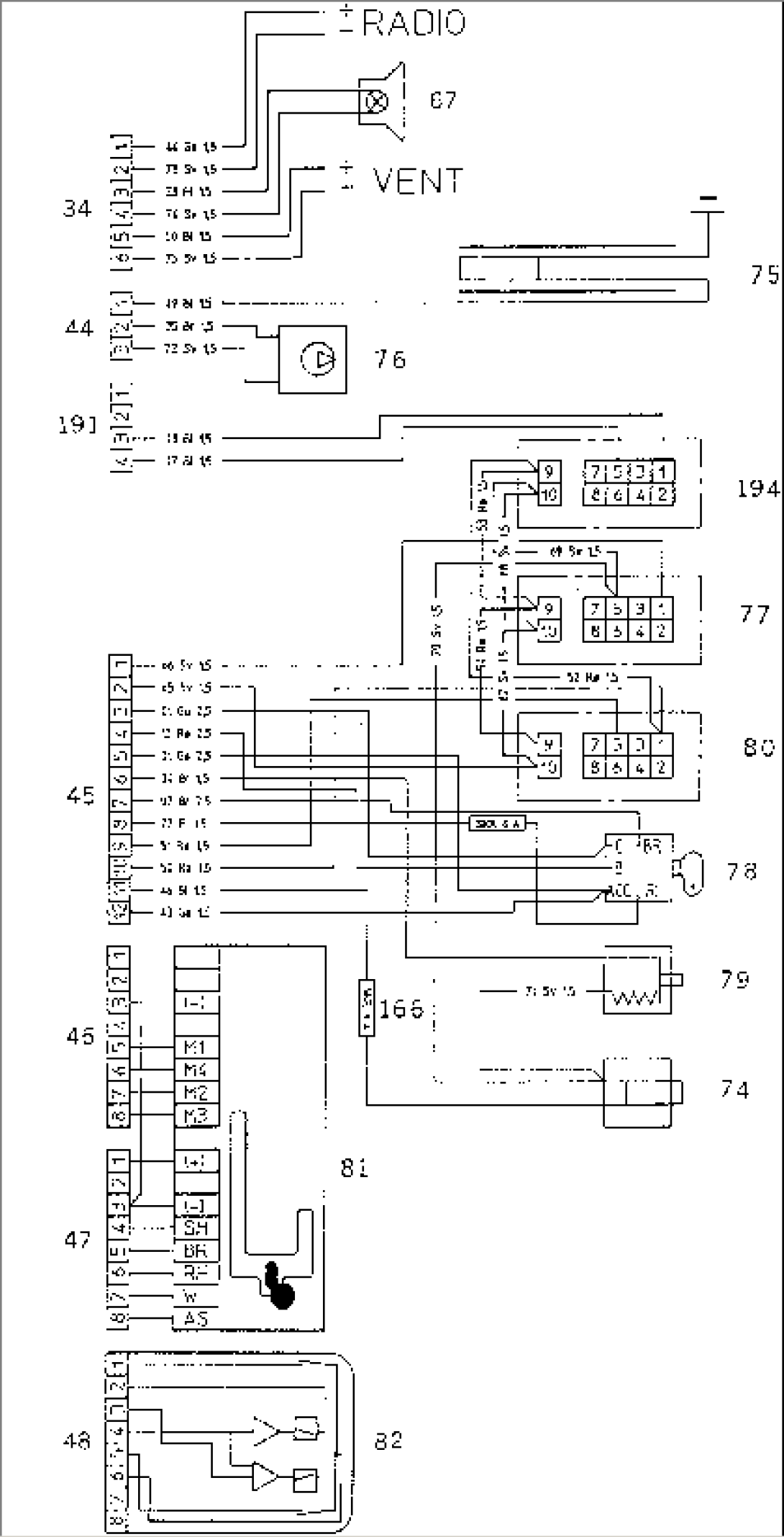 ELECTRICAL CIRCUIT¤ INSTRUMENT BOARD (R.H.)(#61372-61999)