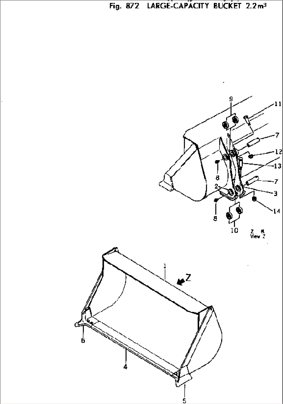 LARGE-CAPACITY BUCKET 2.2M3