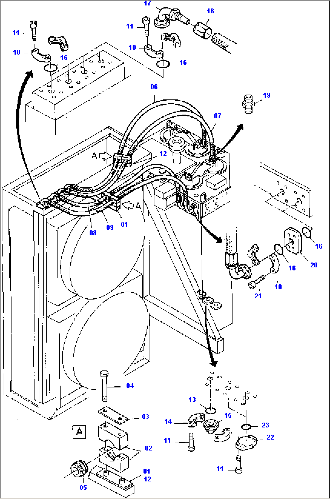 Oil Cooler - Hoses Assy.