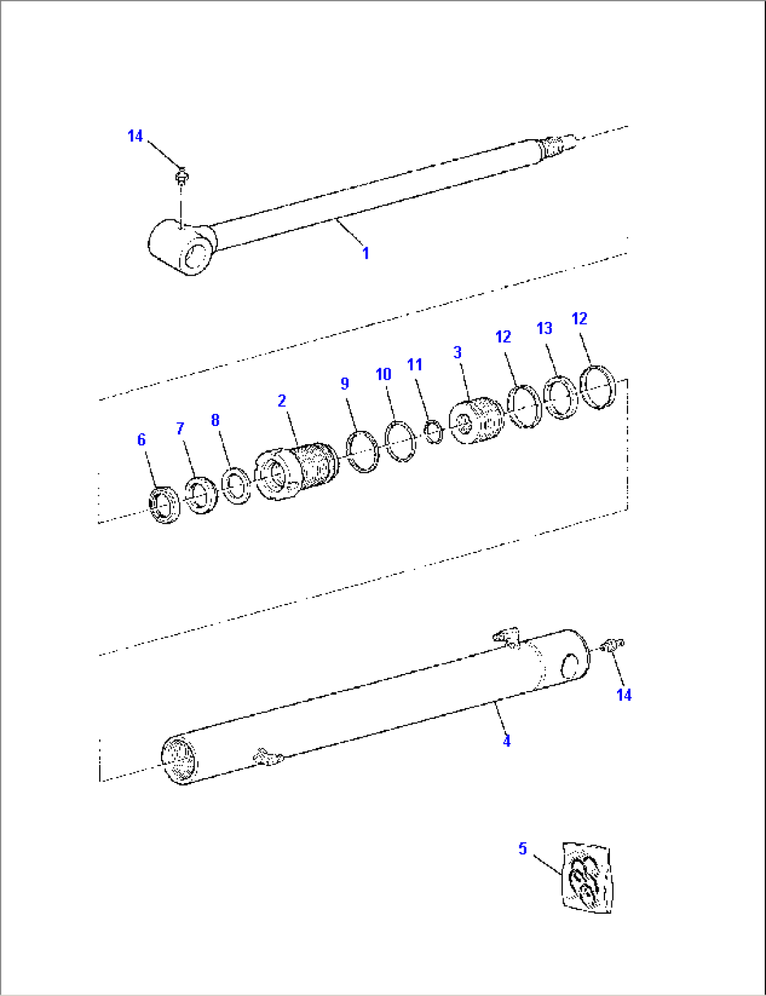 BUCKET TIPPING CYLINDER (R.H.)