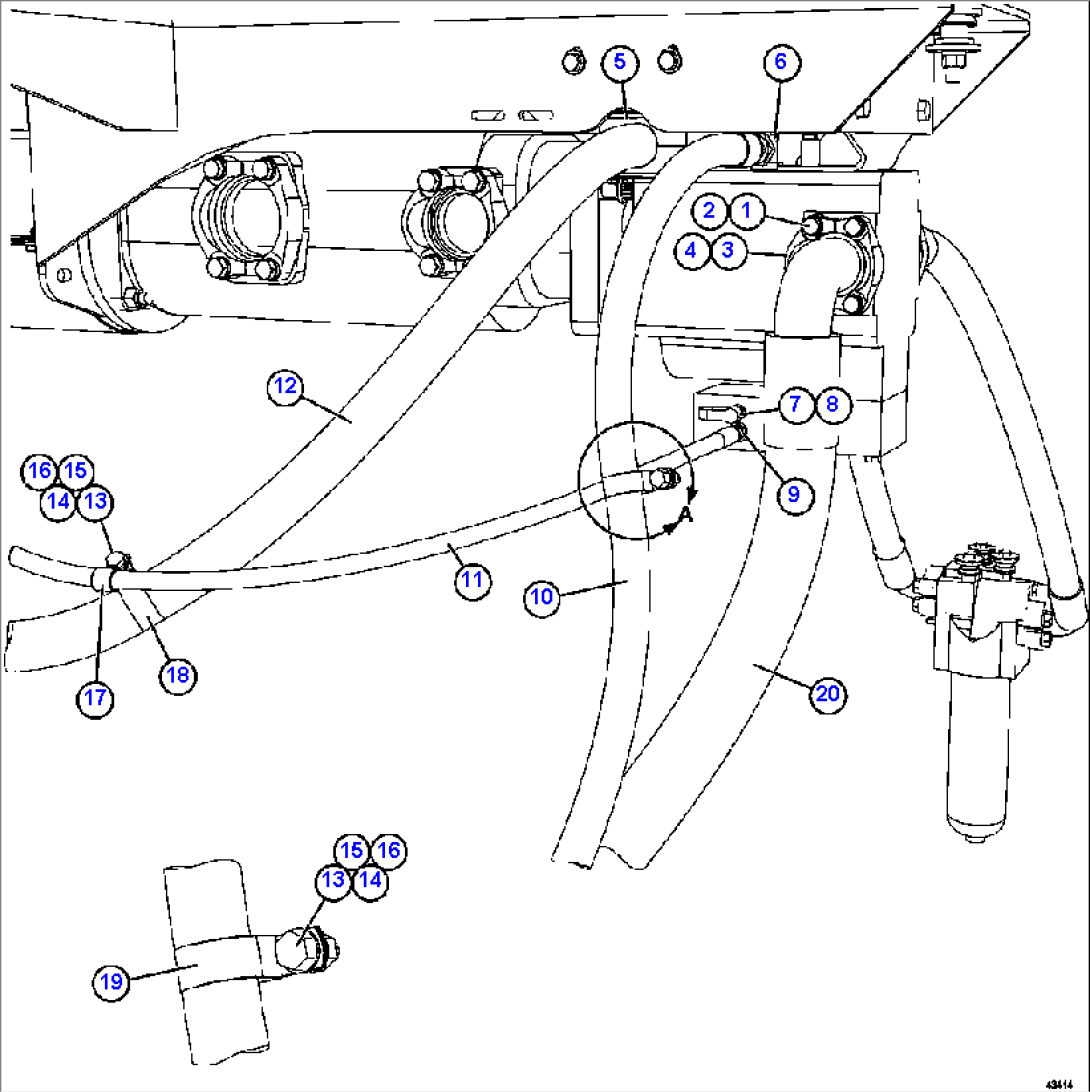 STEERING PUMP PIPING 1/2