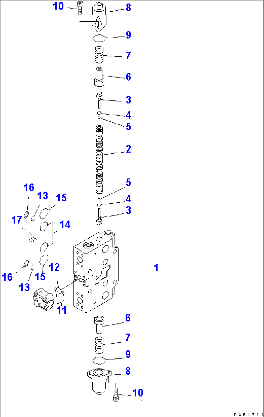 SERVICE VALVE (FOR 1-ACTUATOR) (1/3)