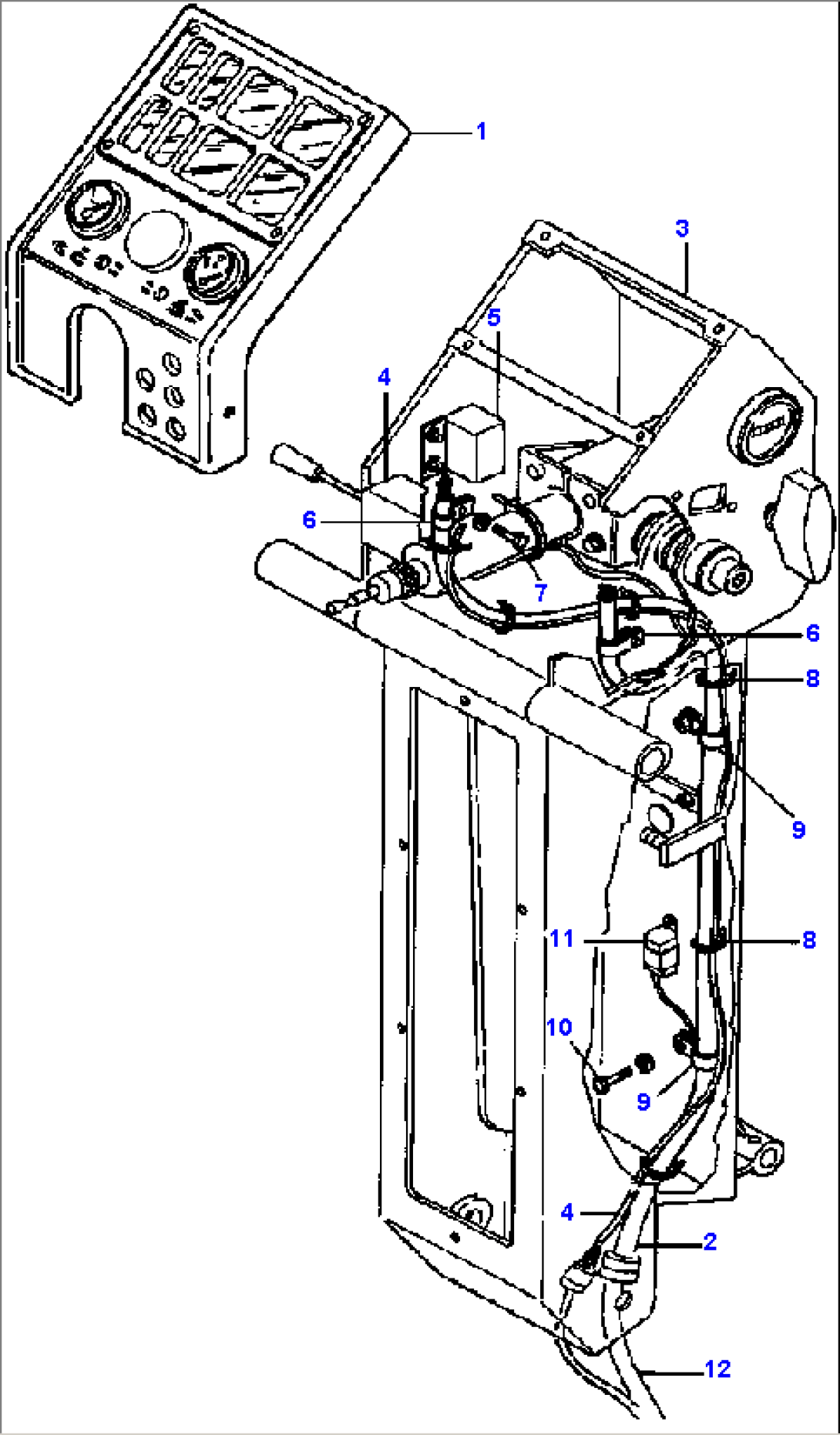 FIG. E5100-01A3 STEERING CONSOLE WIRING