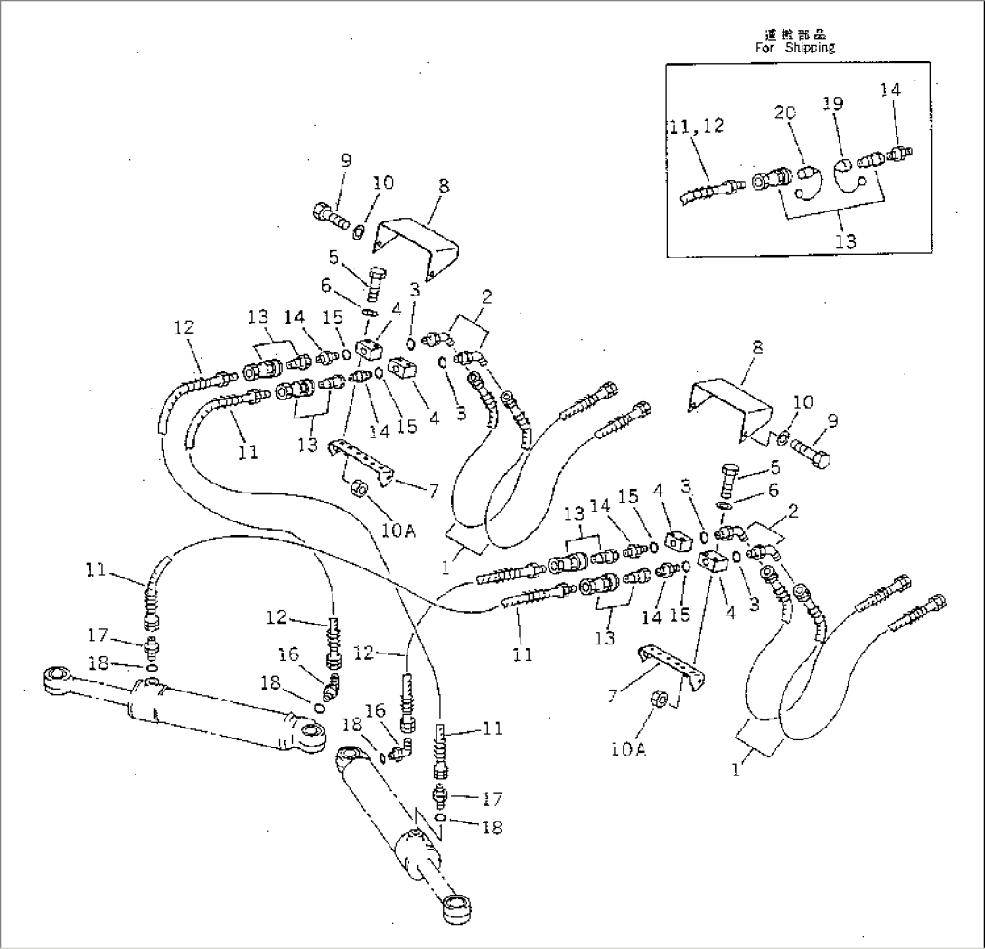 MULTI BLADE CYLINDER LINE (WITH HYDRAULIC MULTI COUPLER)(#30001-)