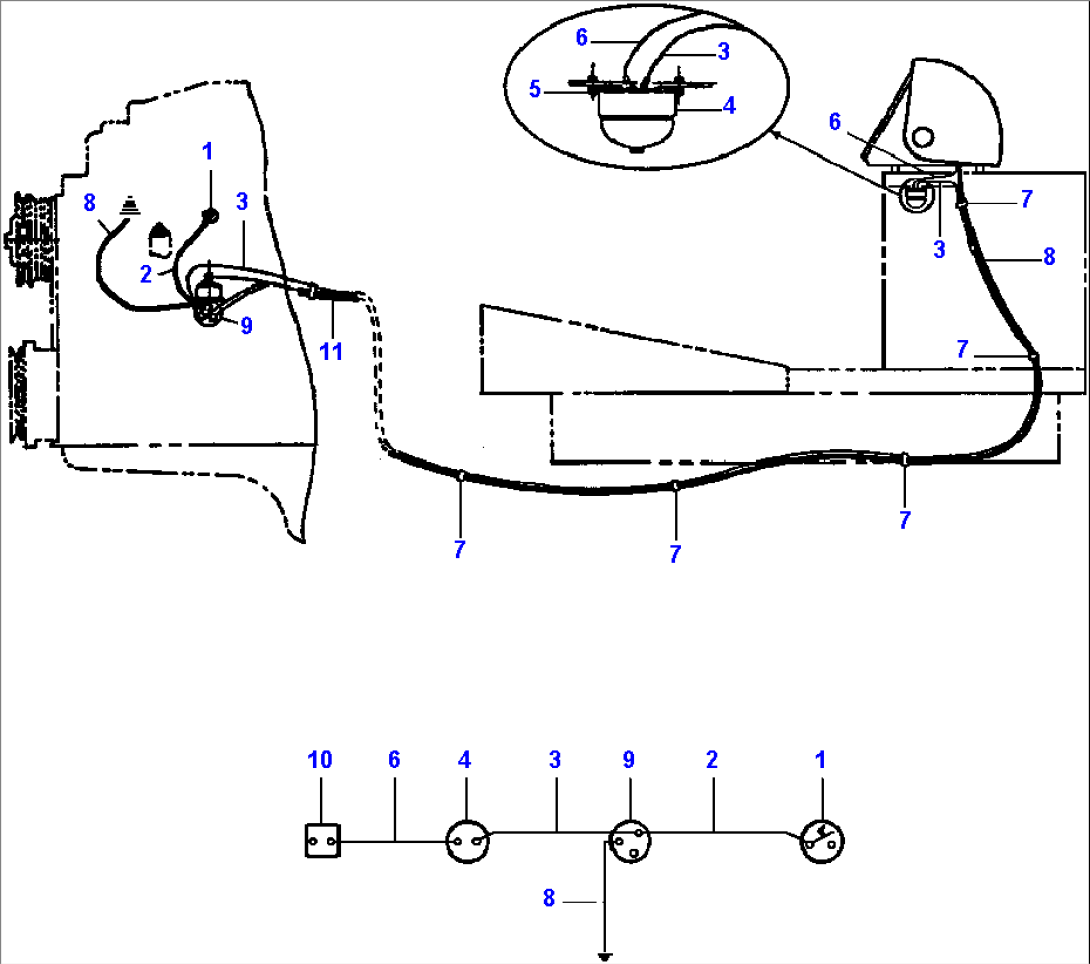 FIG. E0120-01A0 ALARM - HIGH WATER TEMPERATURE/LOW OIL PRESSURE