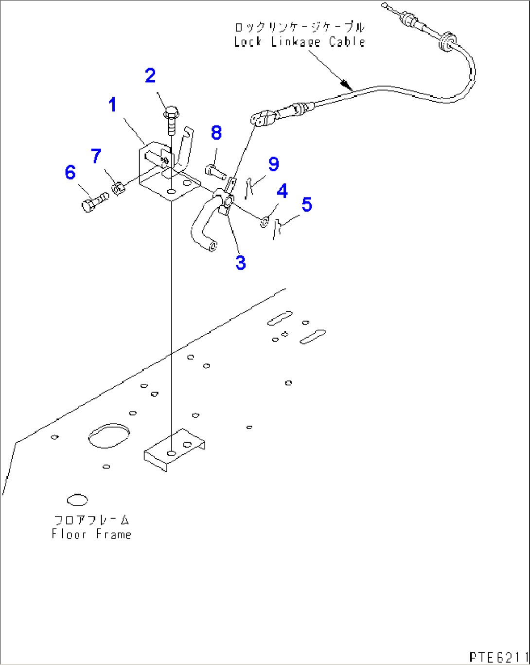 FLOOR FRAME (CABLE STAND R.H.)