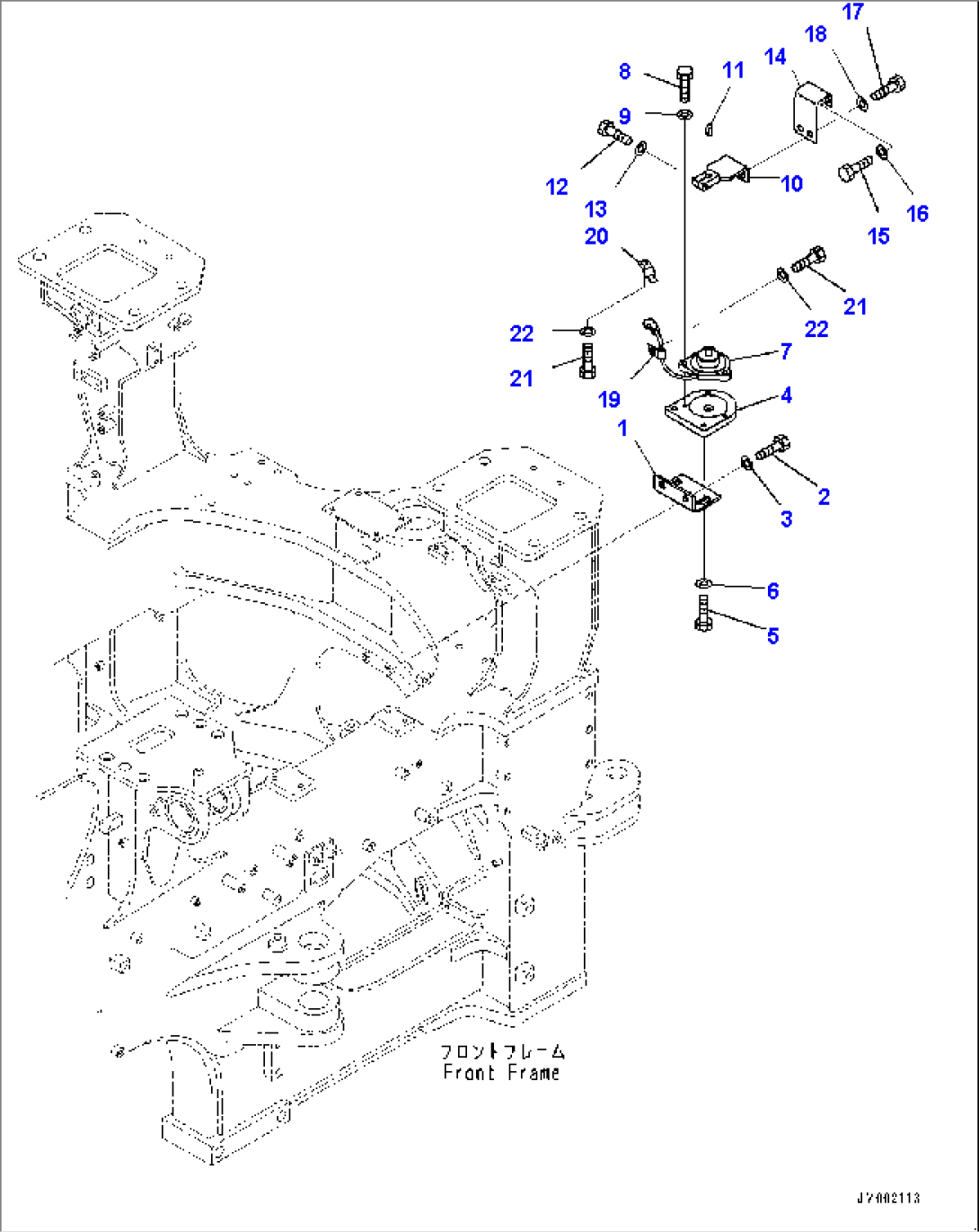 Front Wiring Harness, Articulate Angle Sensor (#5001-)