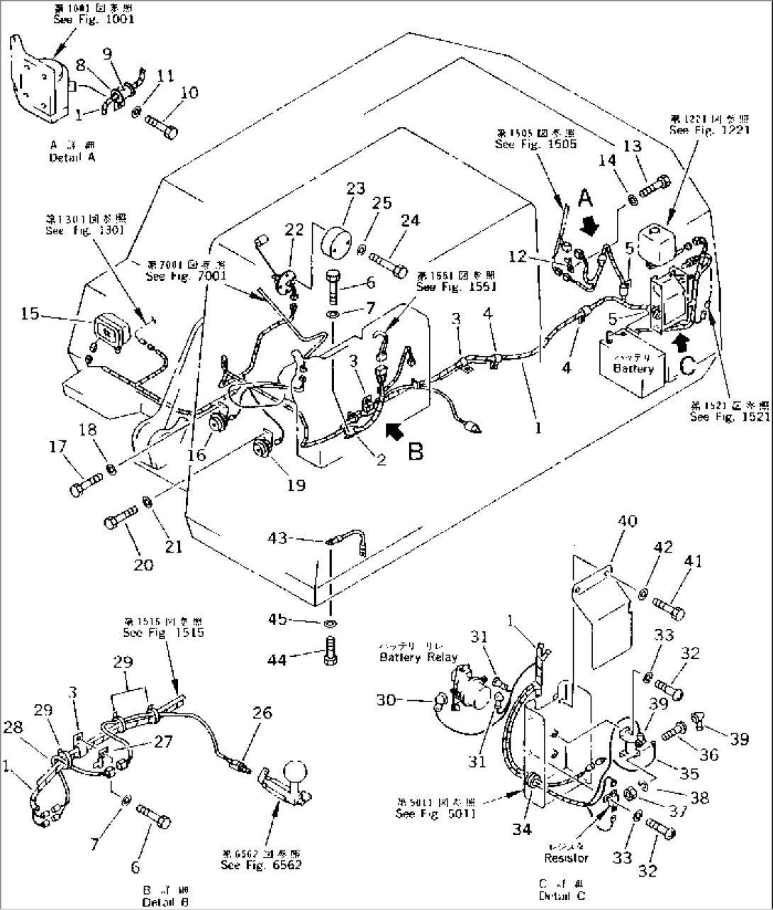 ELECTRICAL SYSTEM (WORK LAMP AND HORN LINE)(#K20001-K20392)