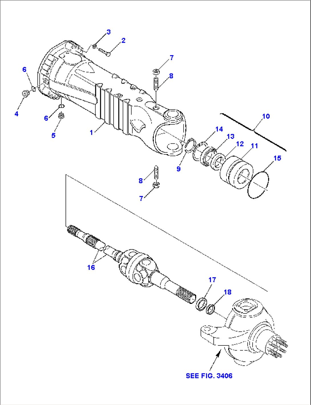 FRONT AXLE (3/6) (4WS)