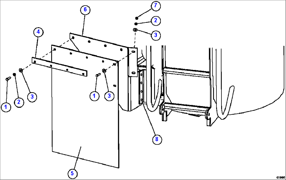 HYDRAULIC TANK MUD FLAP