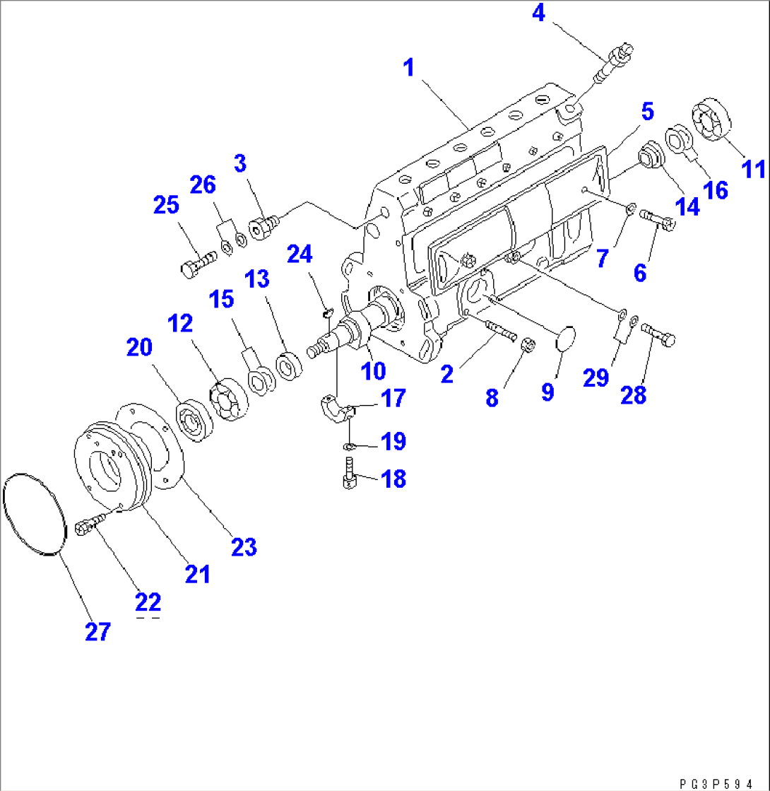 FUEL INJECTION PUMP (PUMP) (1/2) (POWER UP SPEC.)(#46799-86781)
