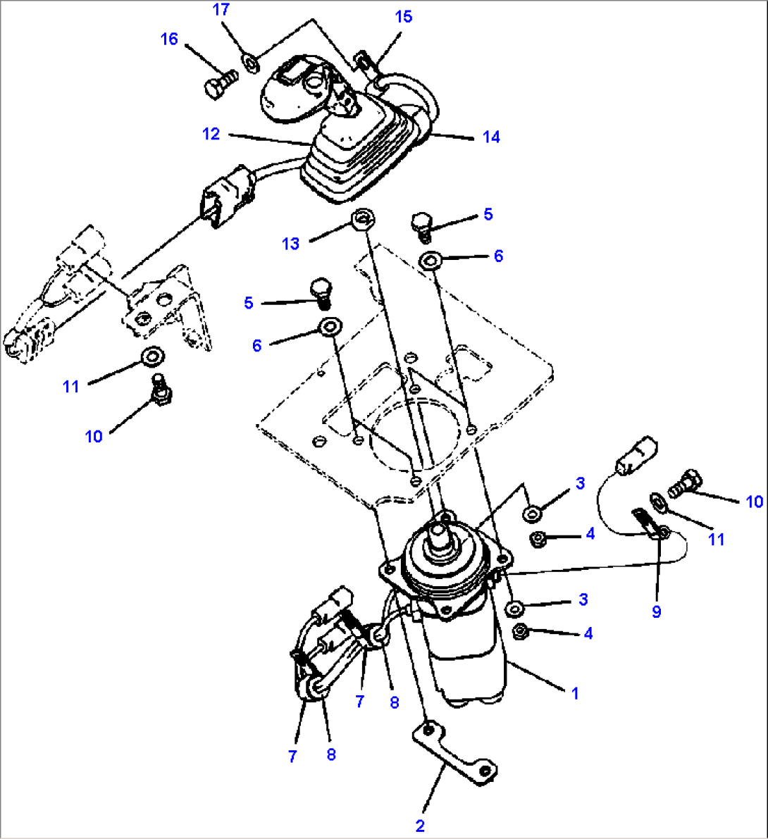 K4202-03A4 LOADER CONTROLS MULTI-FUNCTION LEVER