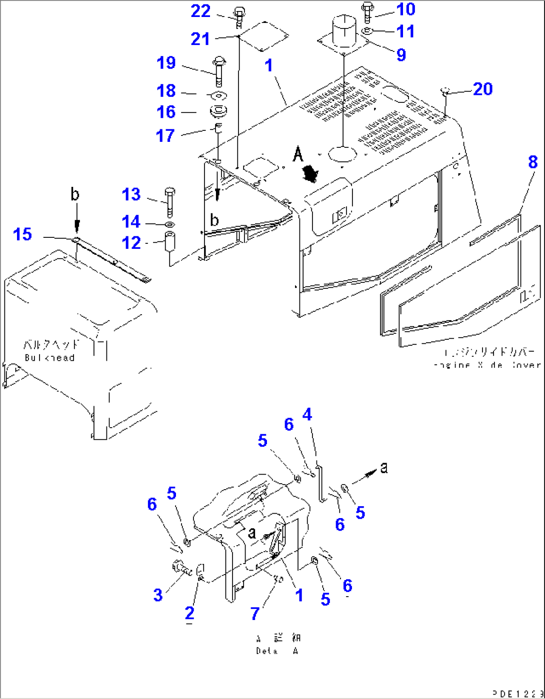 ENGINE HOOD (TUNNEL SPEC.)(#50187-)