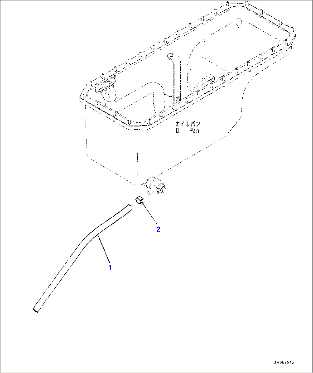 Engine Oil Pan Drain Piping (#30001-)