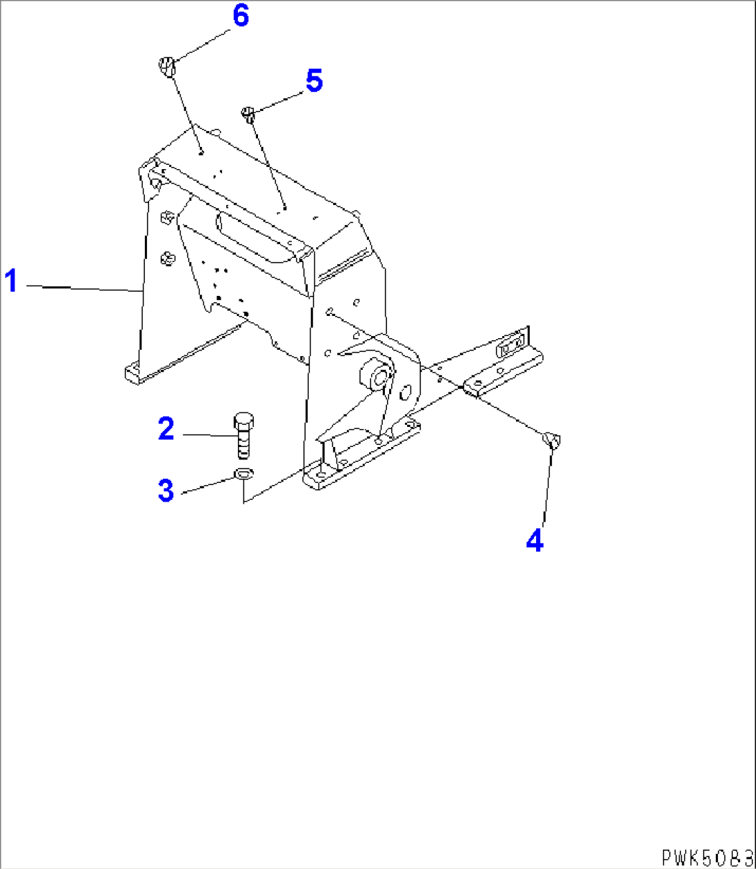 SIDE FRAME (FOR POWER ANGLE POWER TILT DOZER) (FOR MONO LEVER STEERING)