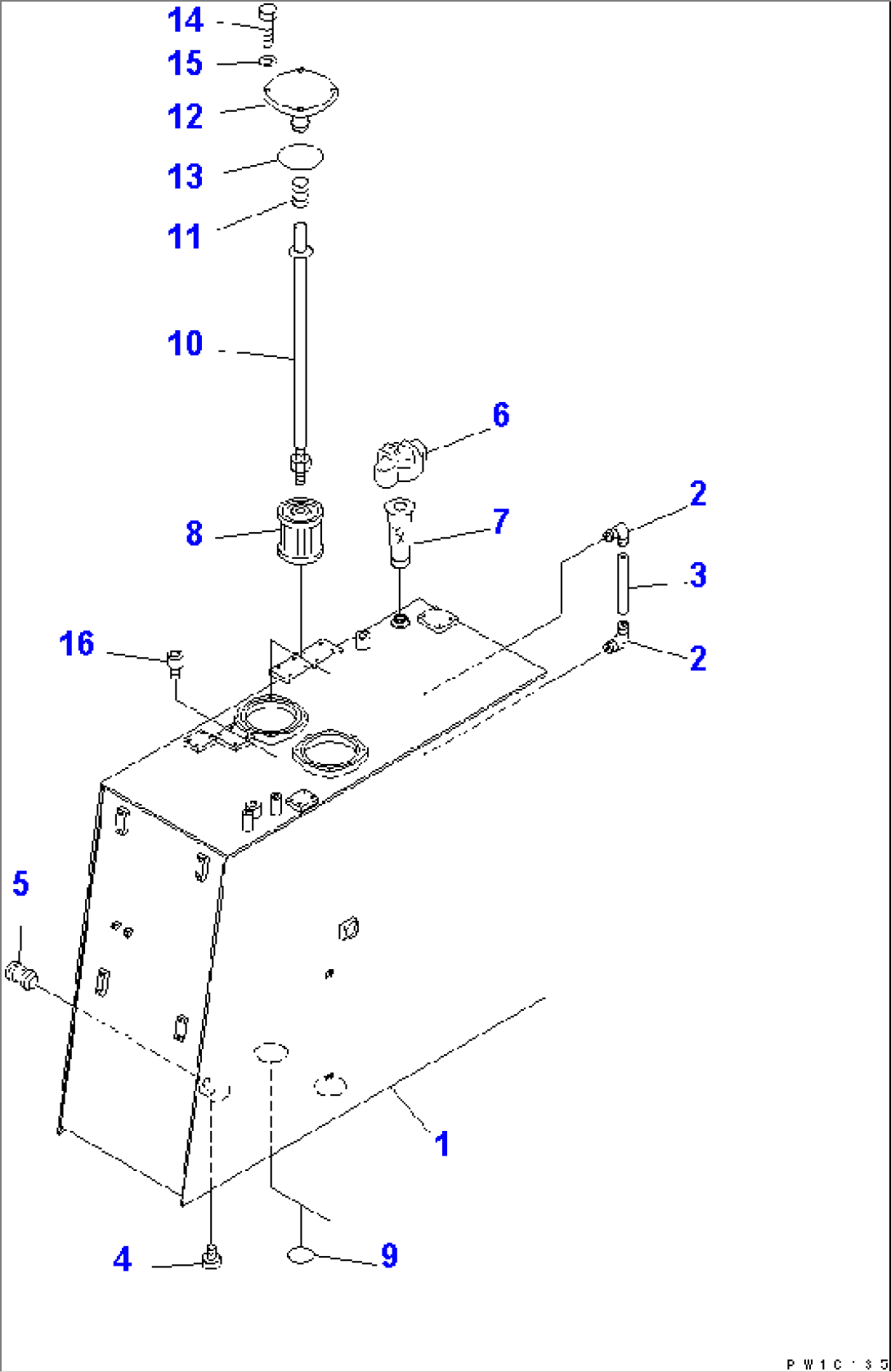 HYDRAULIC TANK (TANK)(#11002-)