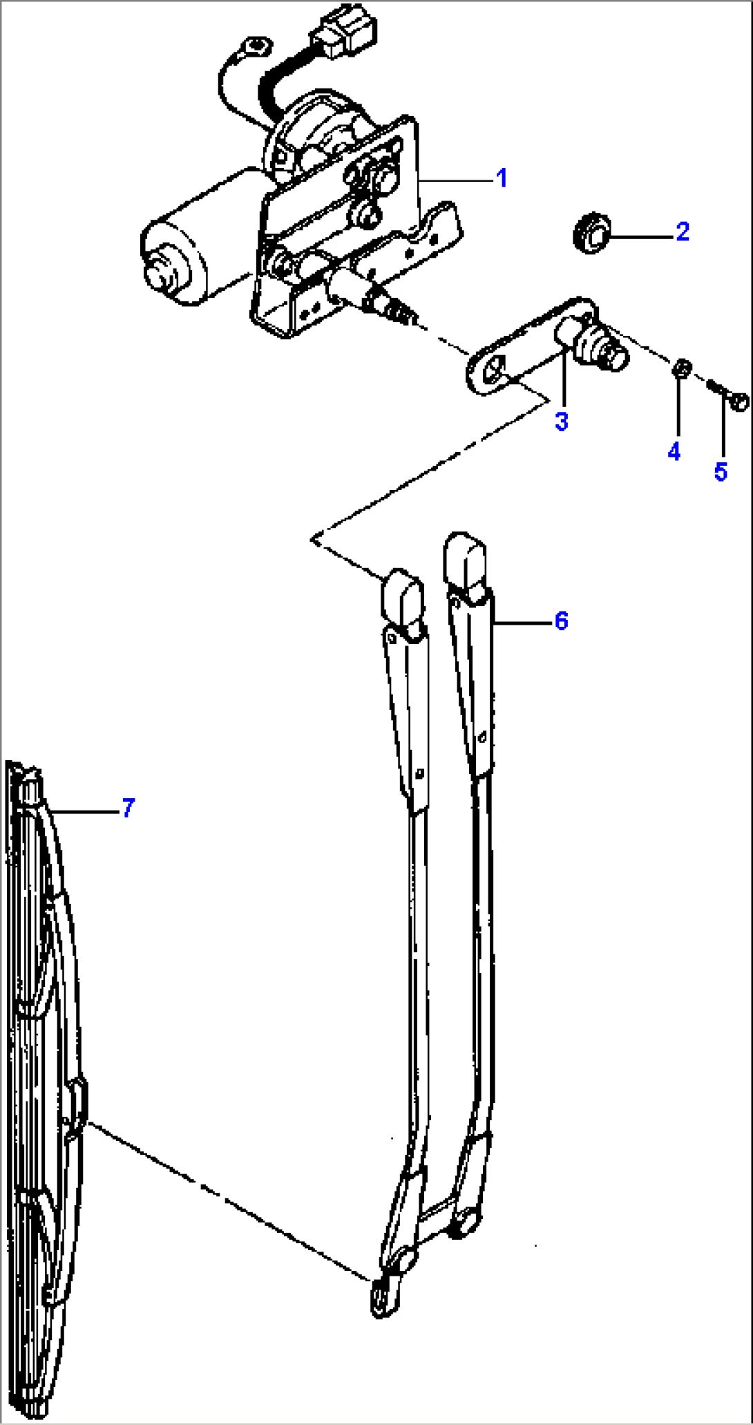 FRONT & REAR WIPER INSTALLATION PANTOGRAPH ARM