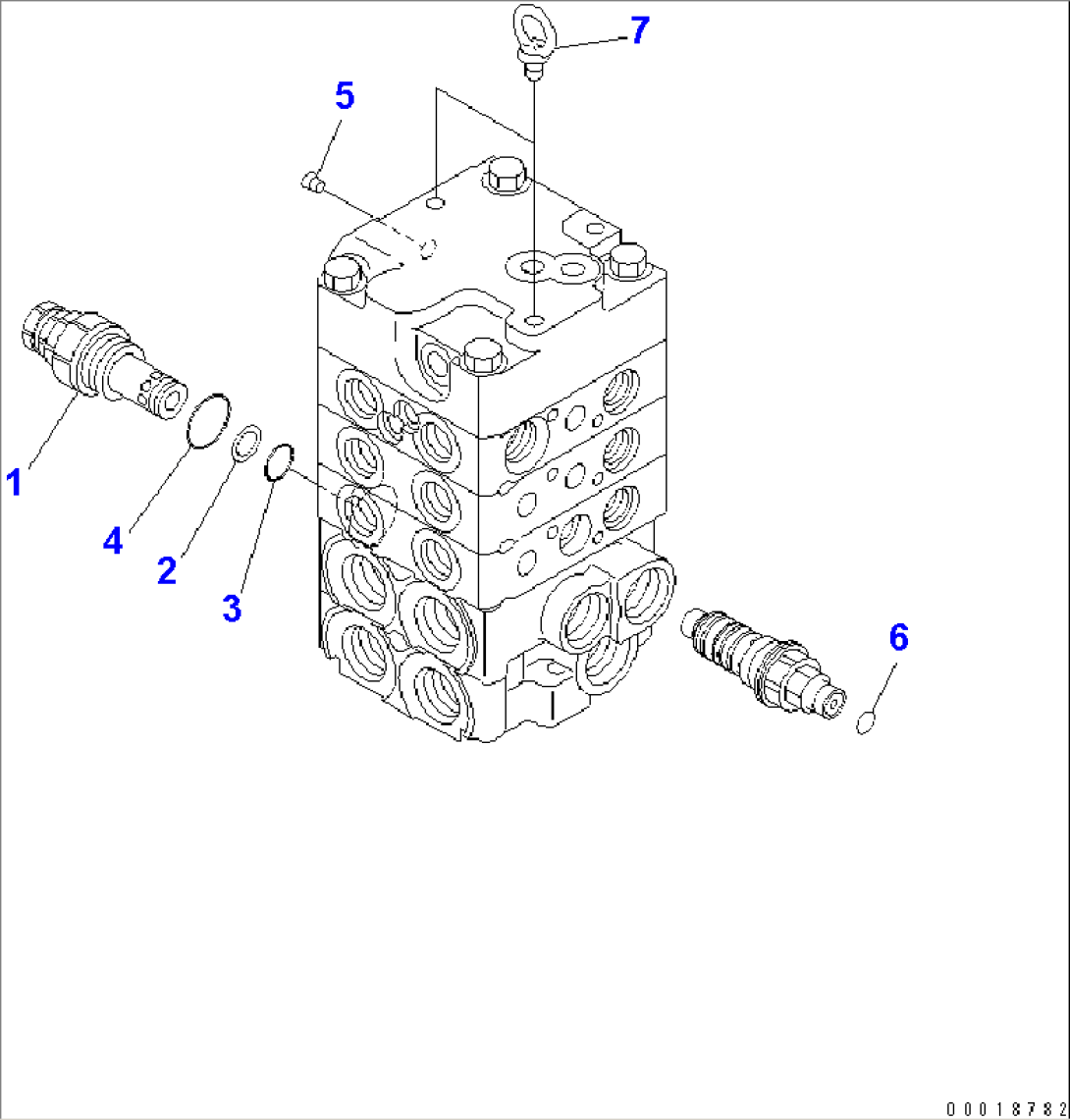 CONTROL VALVE (3-SPOOL) (6/6)