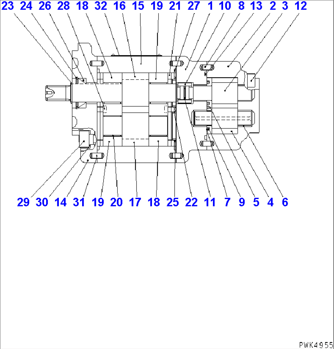 MAIN PUMP (GEAR PUMP INNER PARTS)
