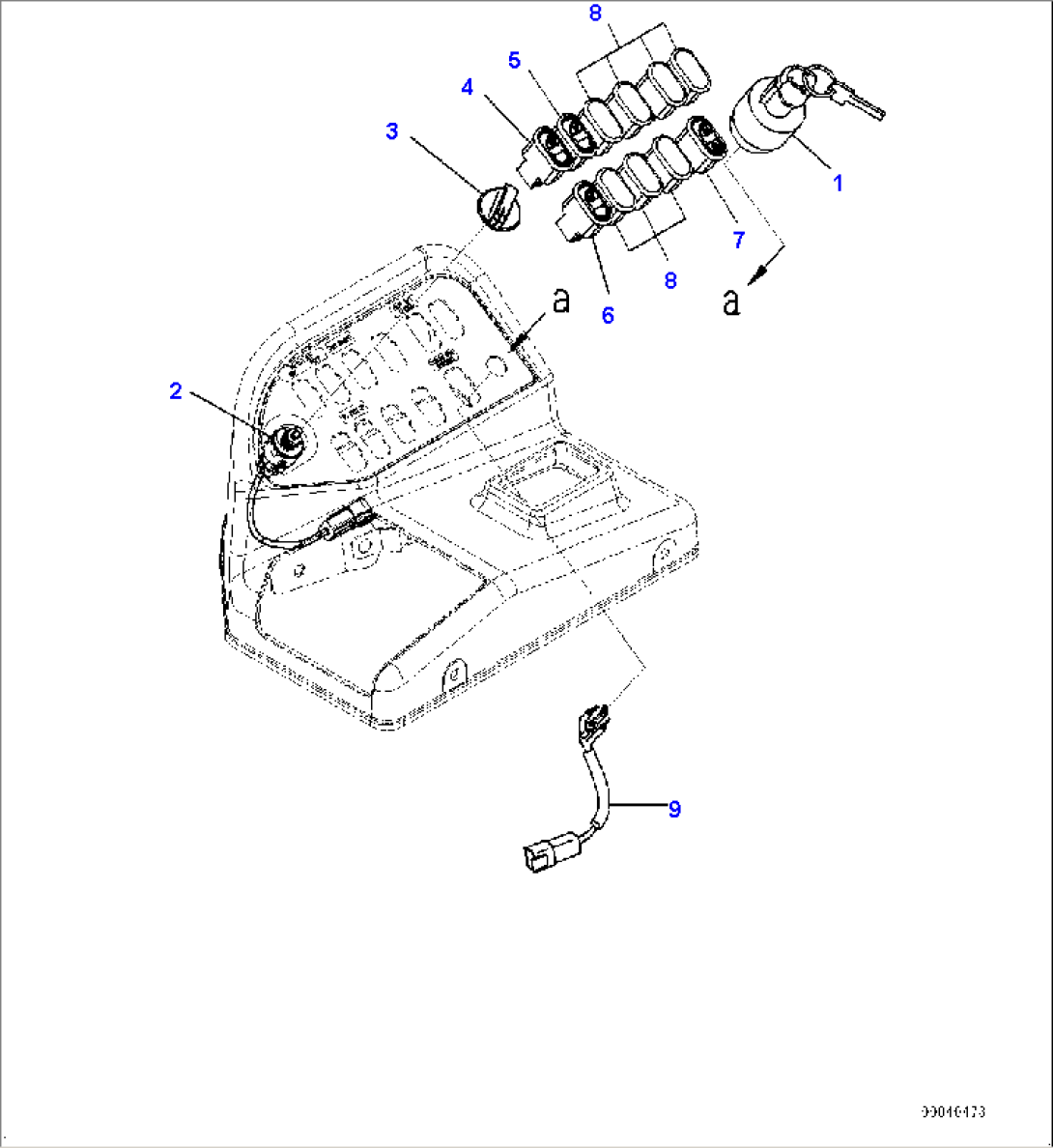 Loader Control Unit, Switch Box (#90047-)