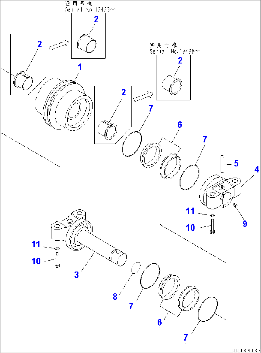 TRACK ROLLER(#6501-)