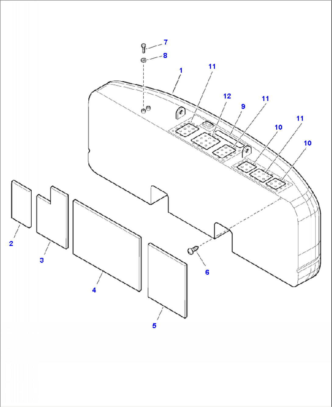 M1510-01H2 COUNTERWEIGHT 7370 KG (16249 LB)