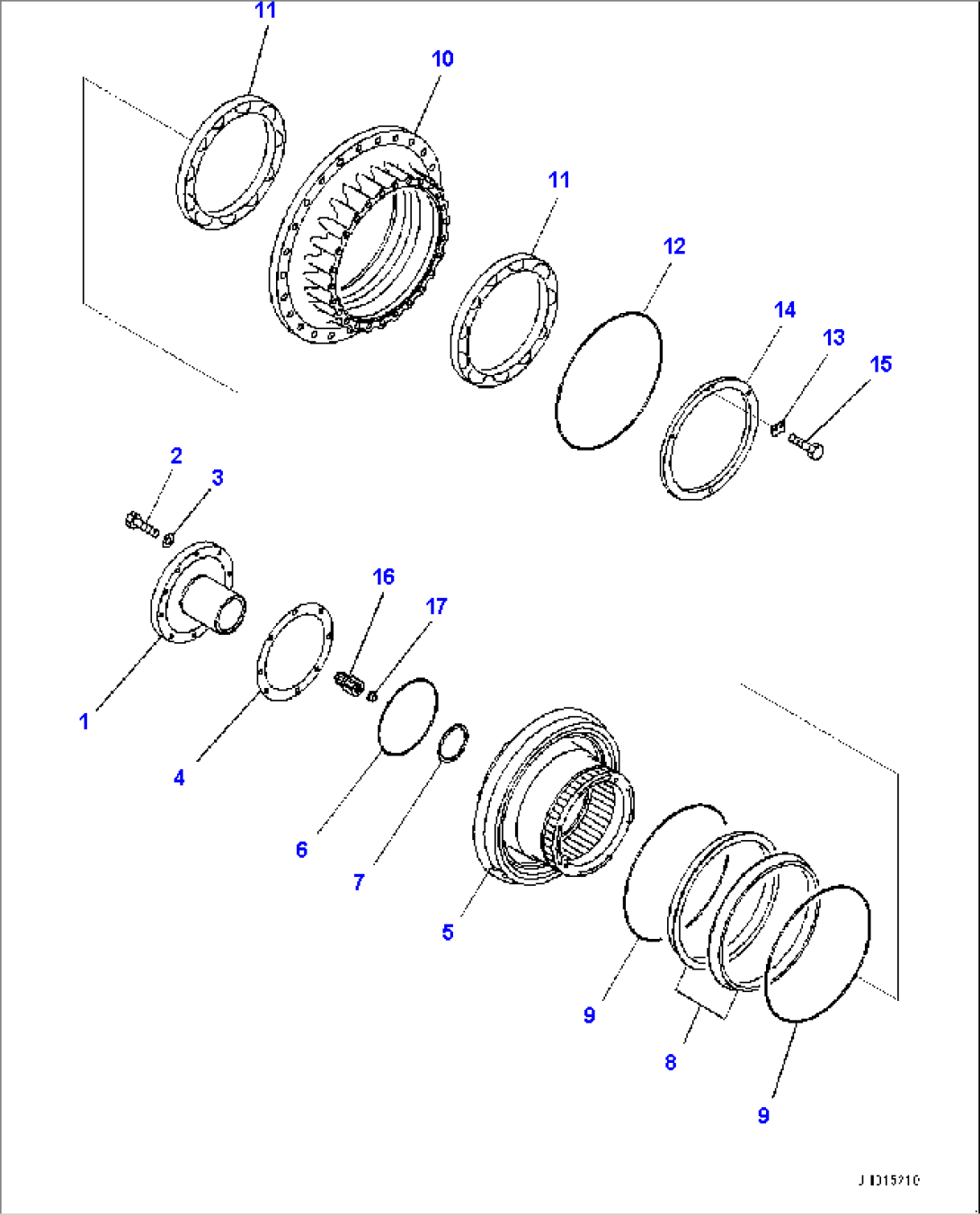 Final Drive Assembly, Shaft and Hub, L.H., R.H. (#65236-)