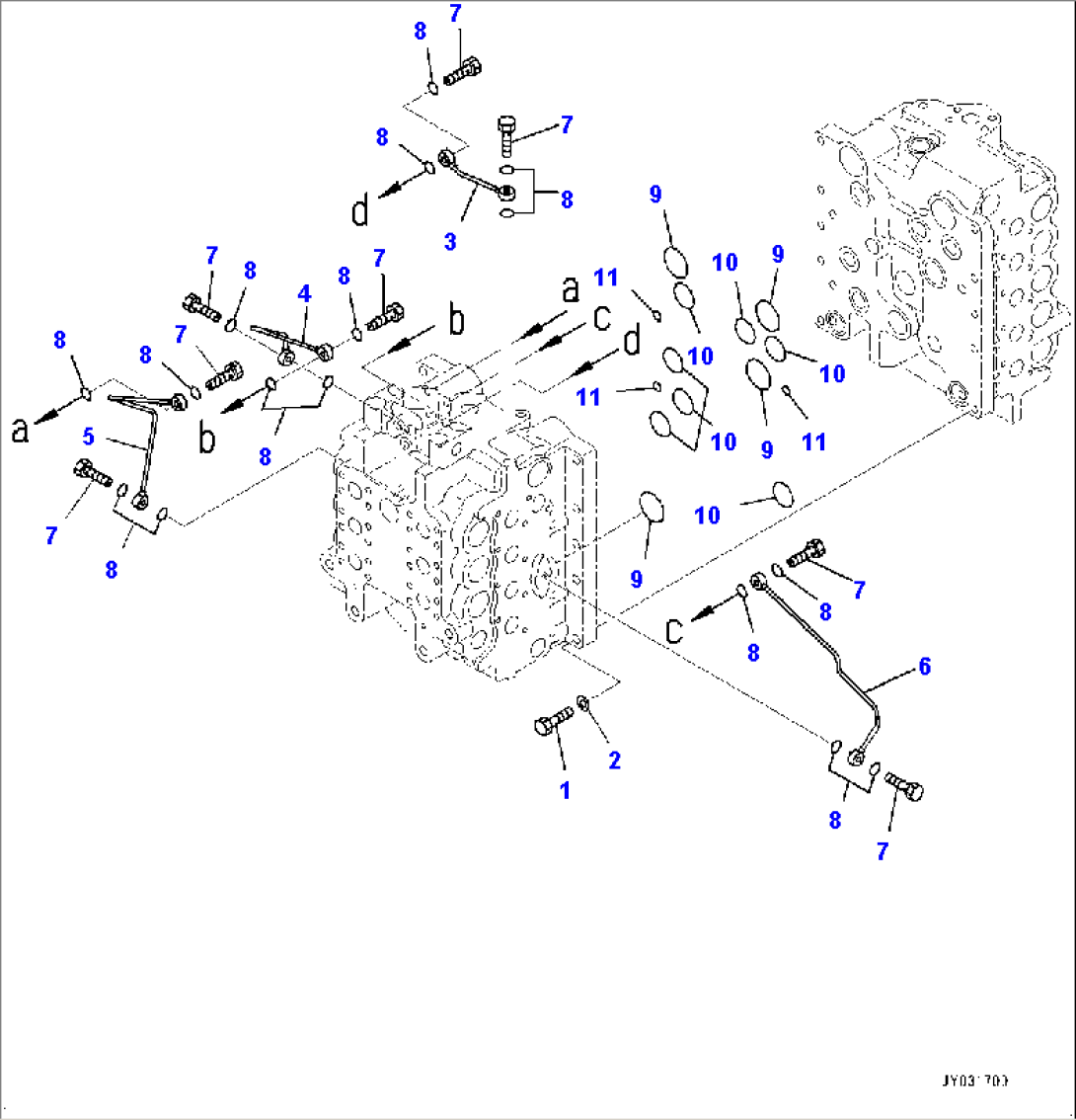 Control Valve, 9-Spool (1/8) (#65001-)