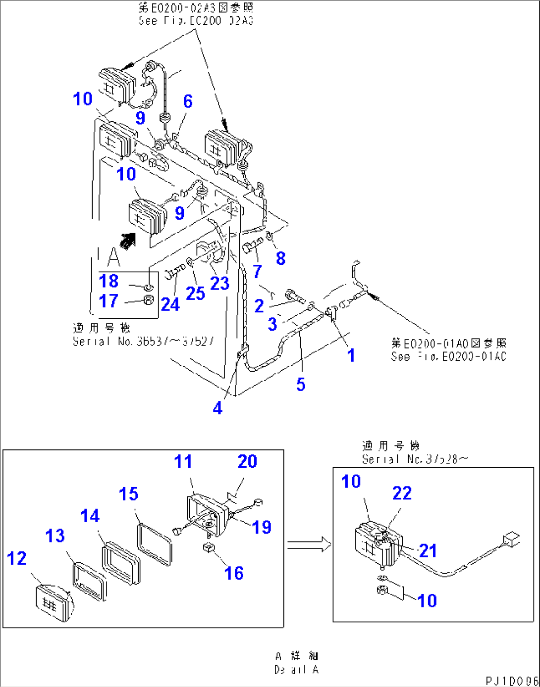 ENGINE ROOM CABLE (FRONT) (TRIMMING)