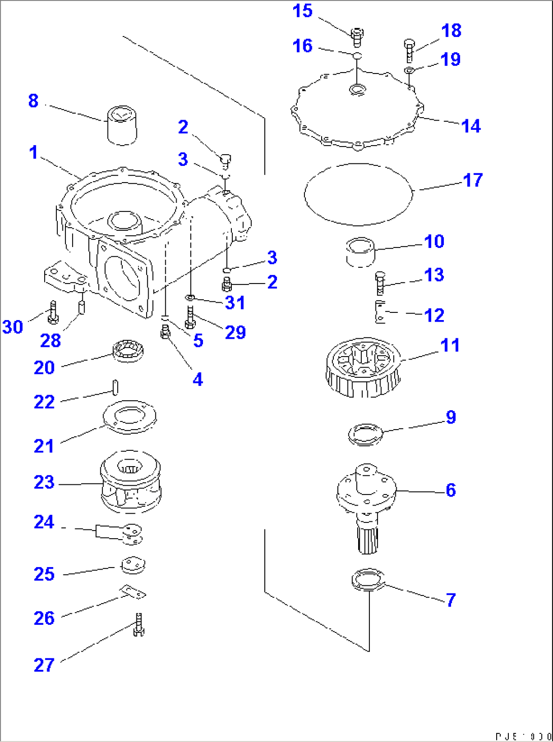 CIRCLE REVERSE GEAR (CLUTCH TYPE) (2/2)(#2001-)