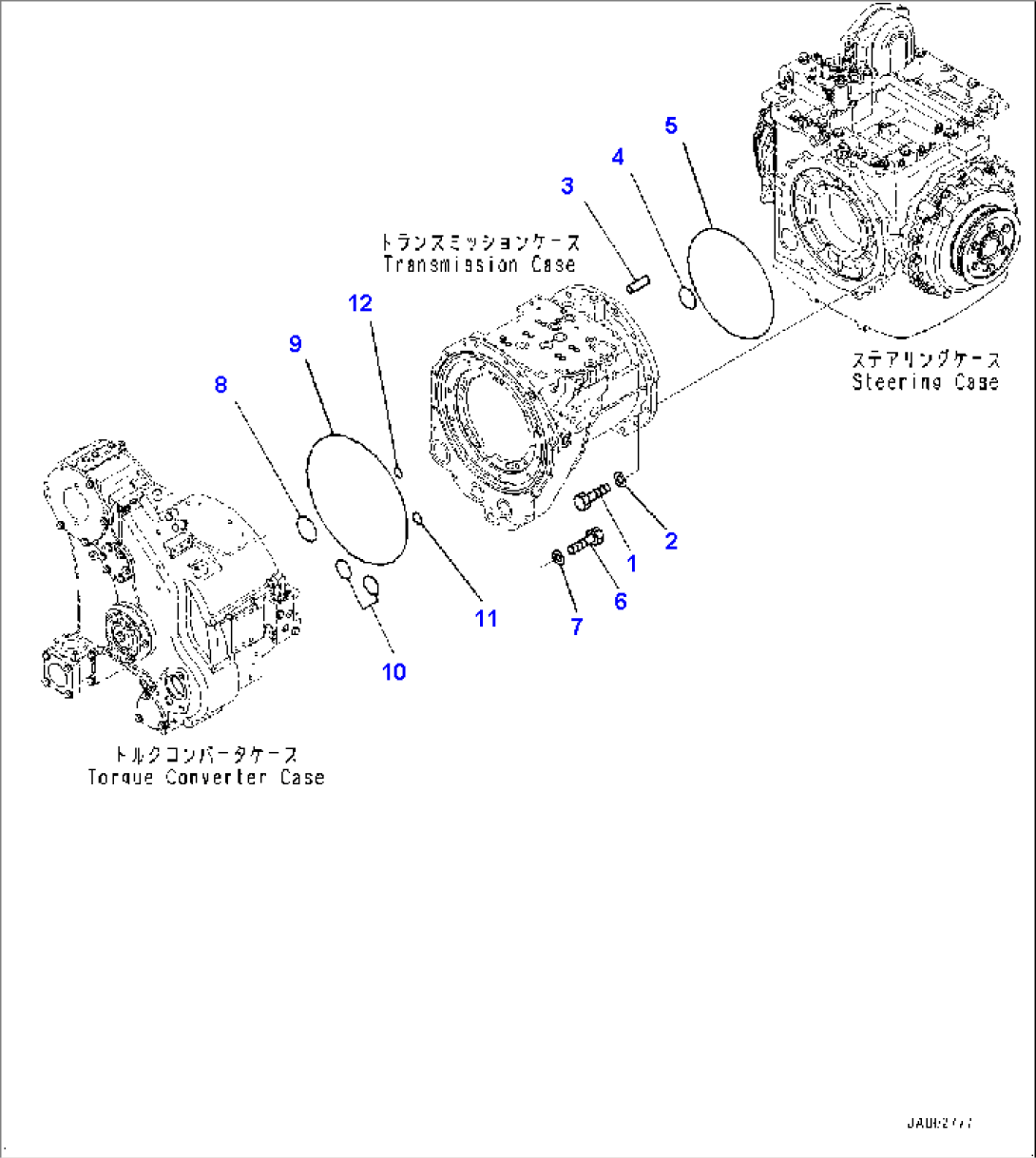 Power Train, Mounting (1/2) (#80001-)