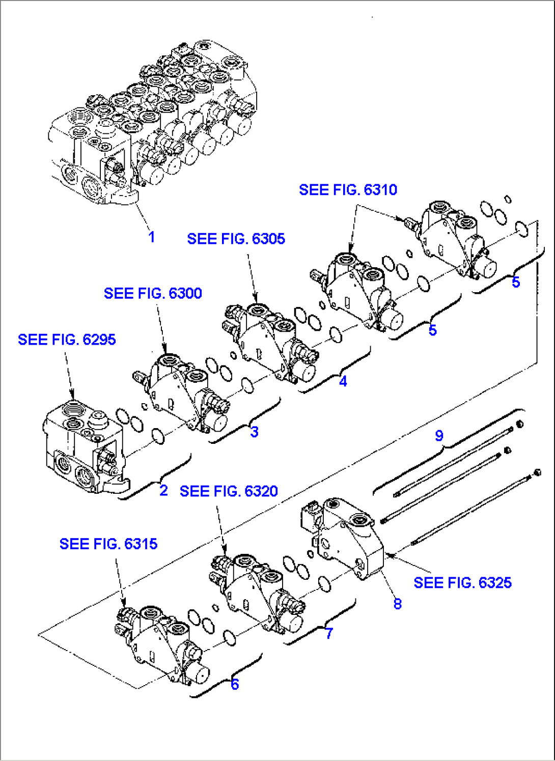BACKHOE CONTROL VALVE (1/8)