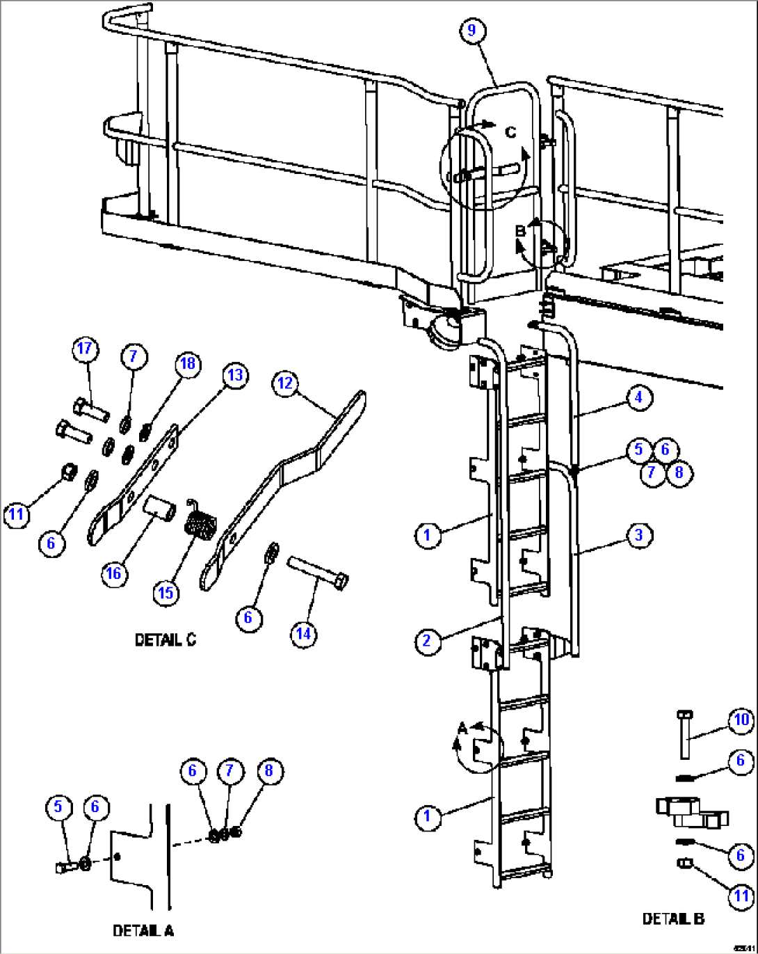LH GATE & LADDER