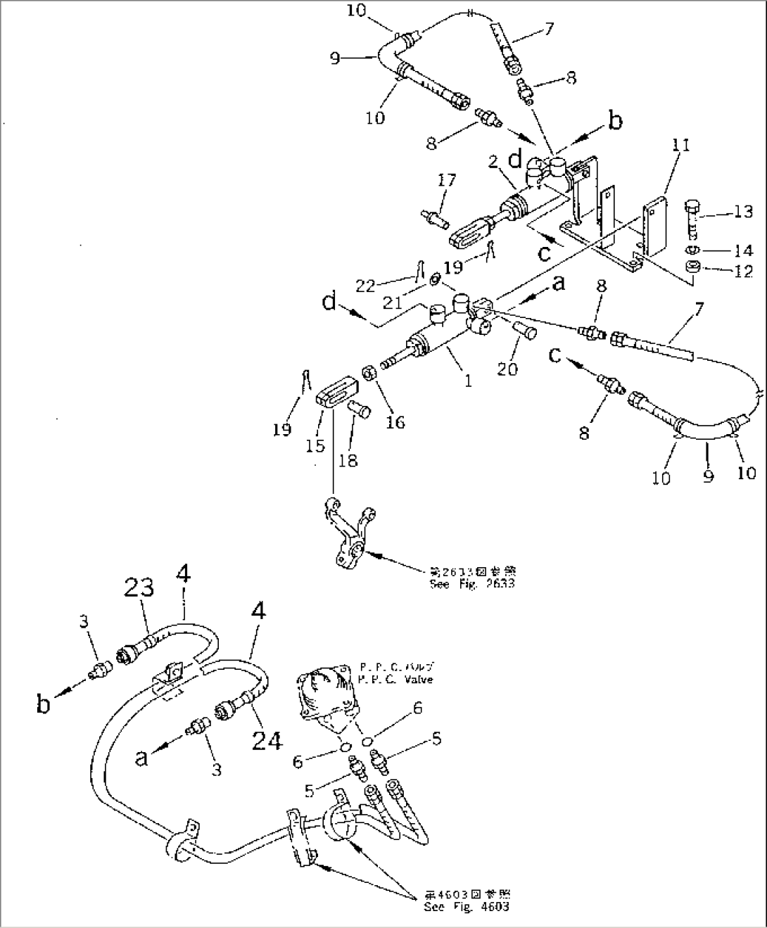 STEERING PIPING (BRAKE CYLINDER LINE) (FOR MONO LEVER STEERING)