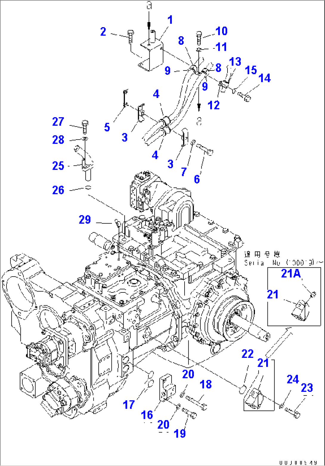 POWER LINE (PIPING AND BRACKET)