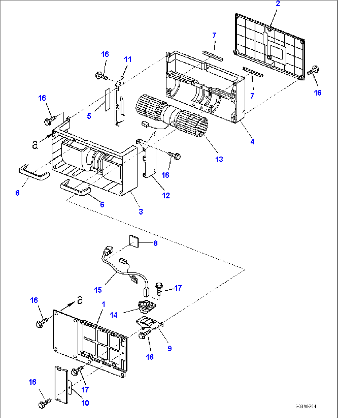Cab, Inner Parts, Air Conditioner Unit (2/3) (#20509-21000)