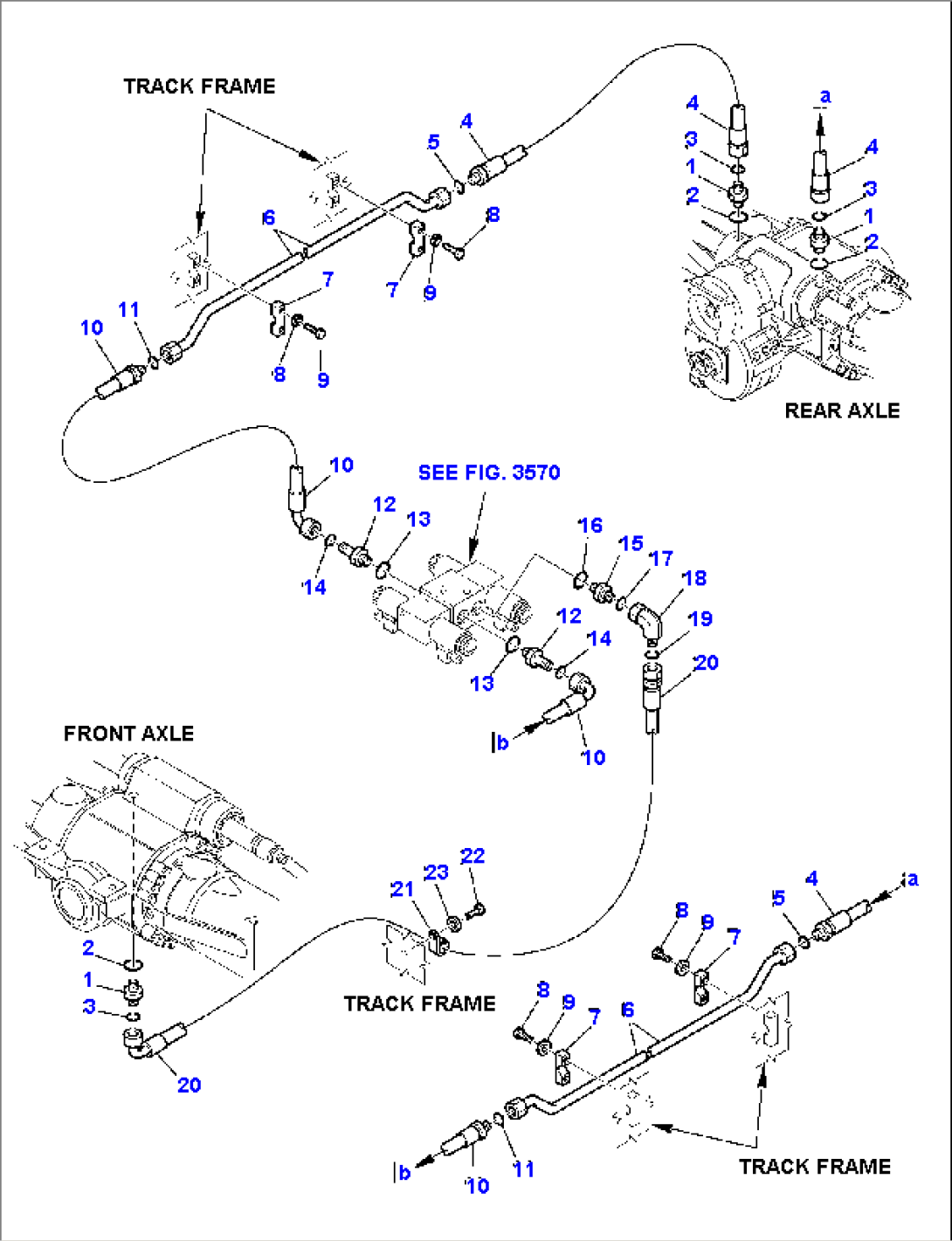 HYDRAULIC PIPING (STEERING LINE) (2/2)