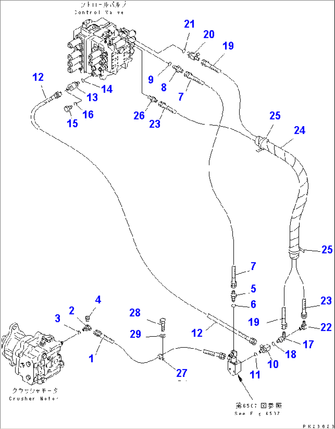 CRUSHER PIPING (8/12) (DRAIN LINES)(2/2)