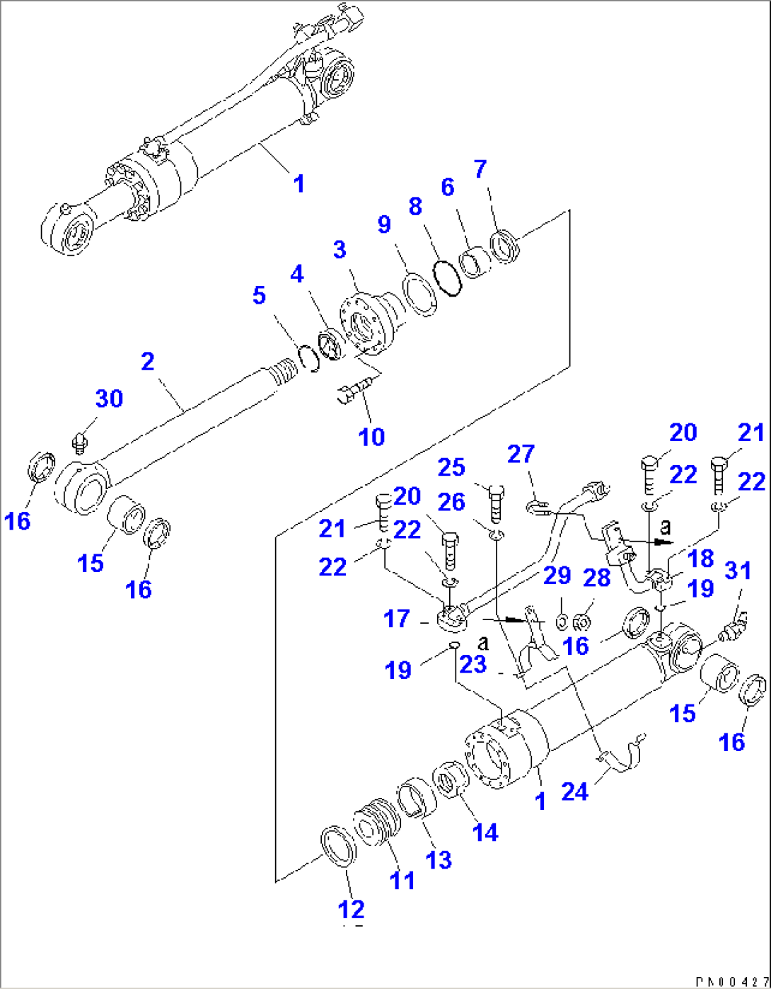 FRONT OUTRIGGER CYLINDER