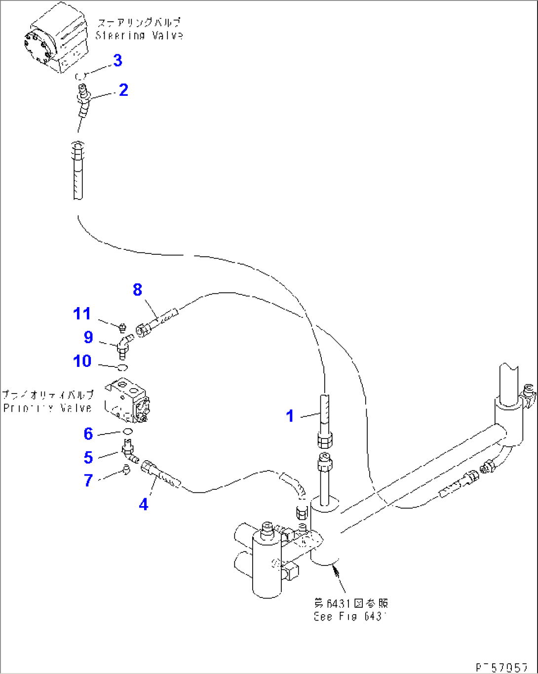 STEERING PIPING (RETURN LINE)