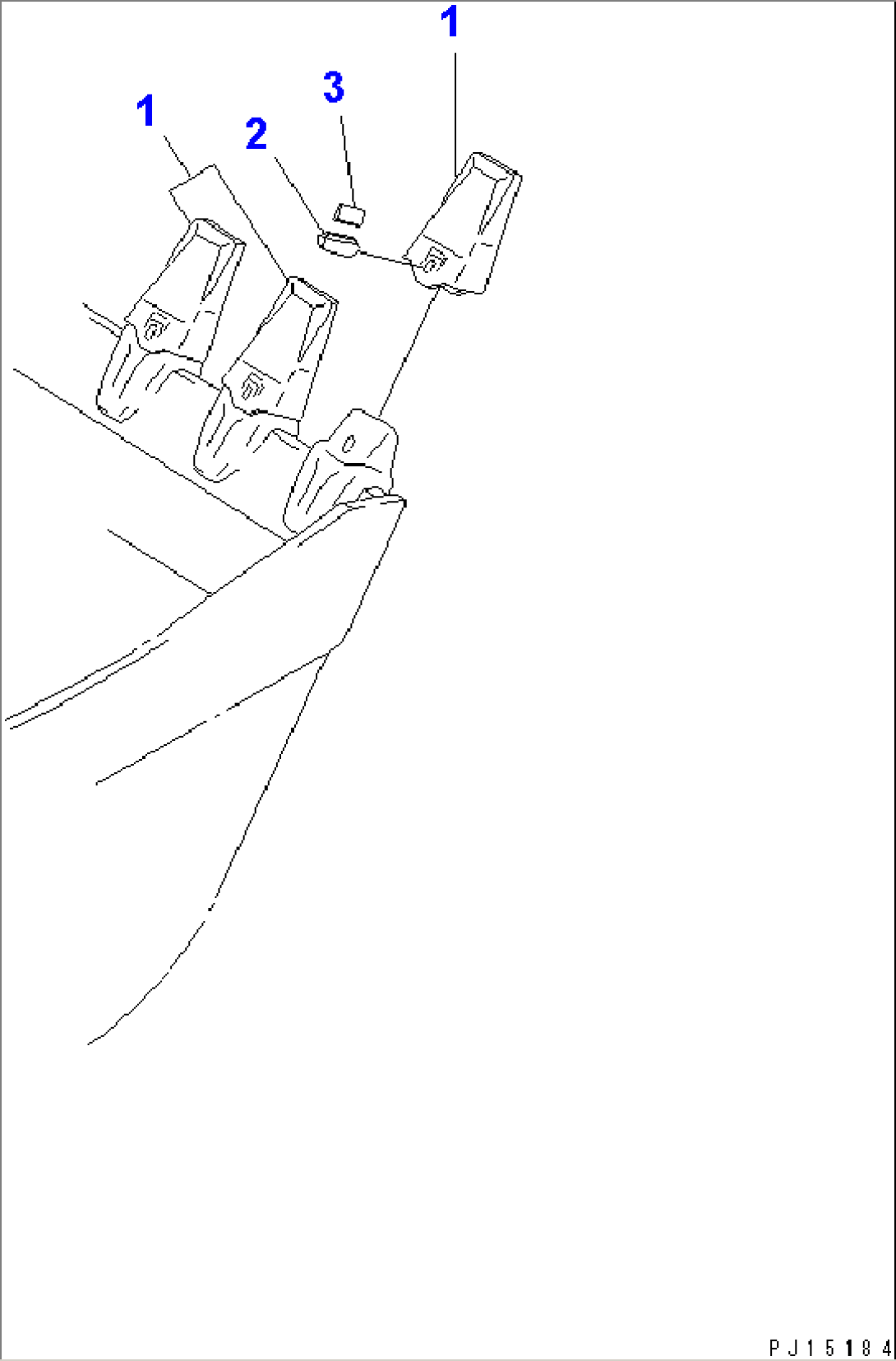 LONG LIFE TOOTH (VERTICAL PIN TYPE)