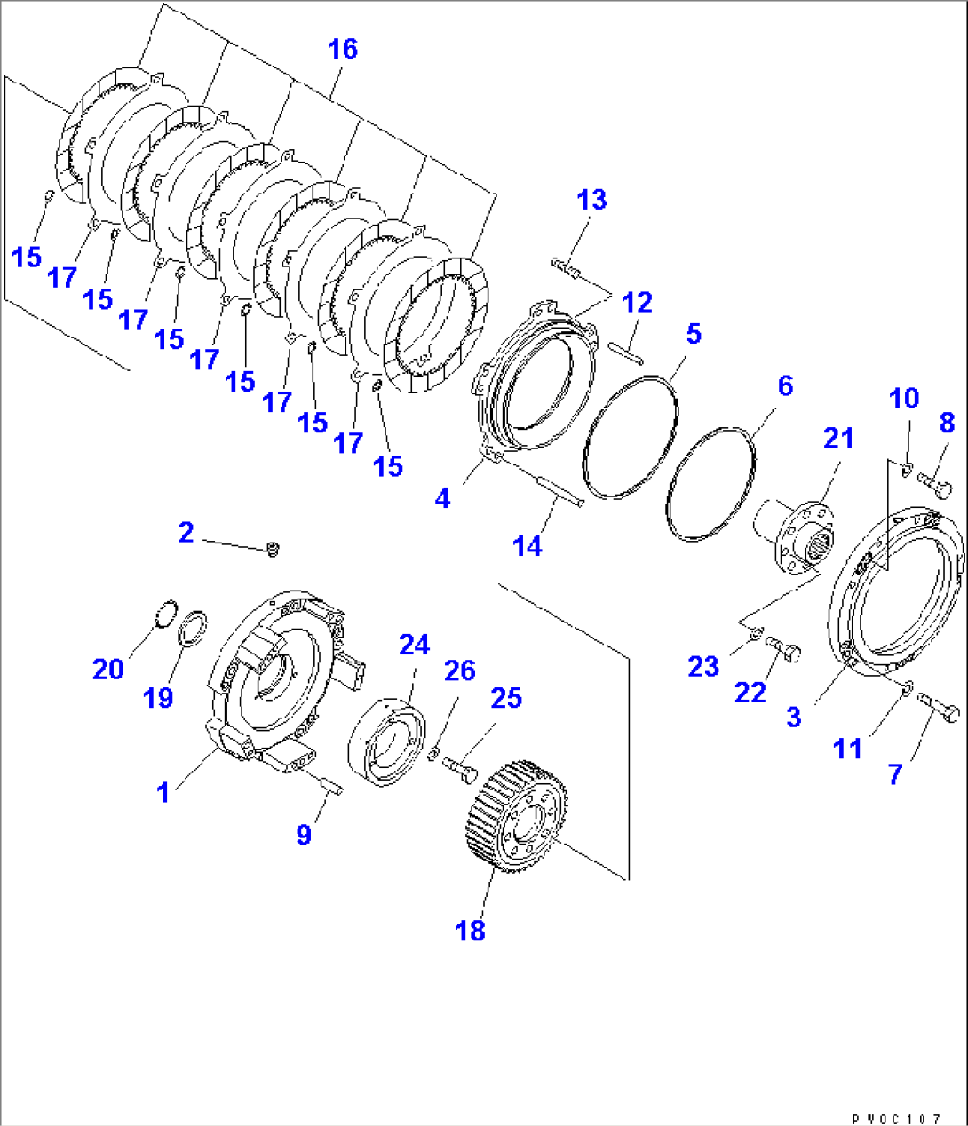 POWER LINE (ADDITIONAL BRAKE L.H.)