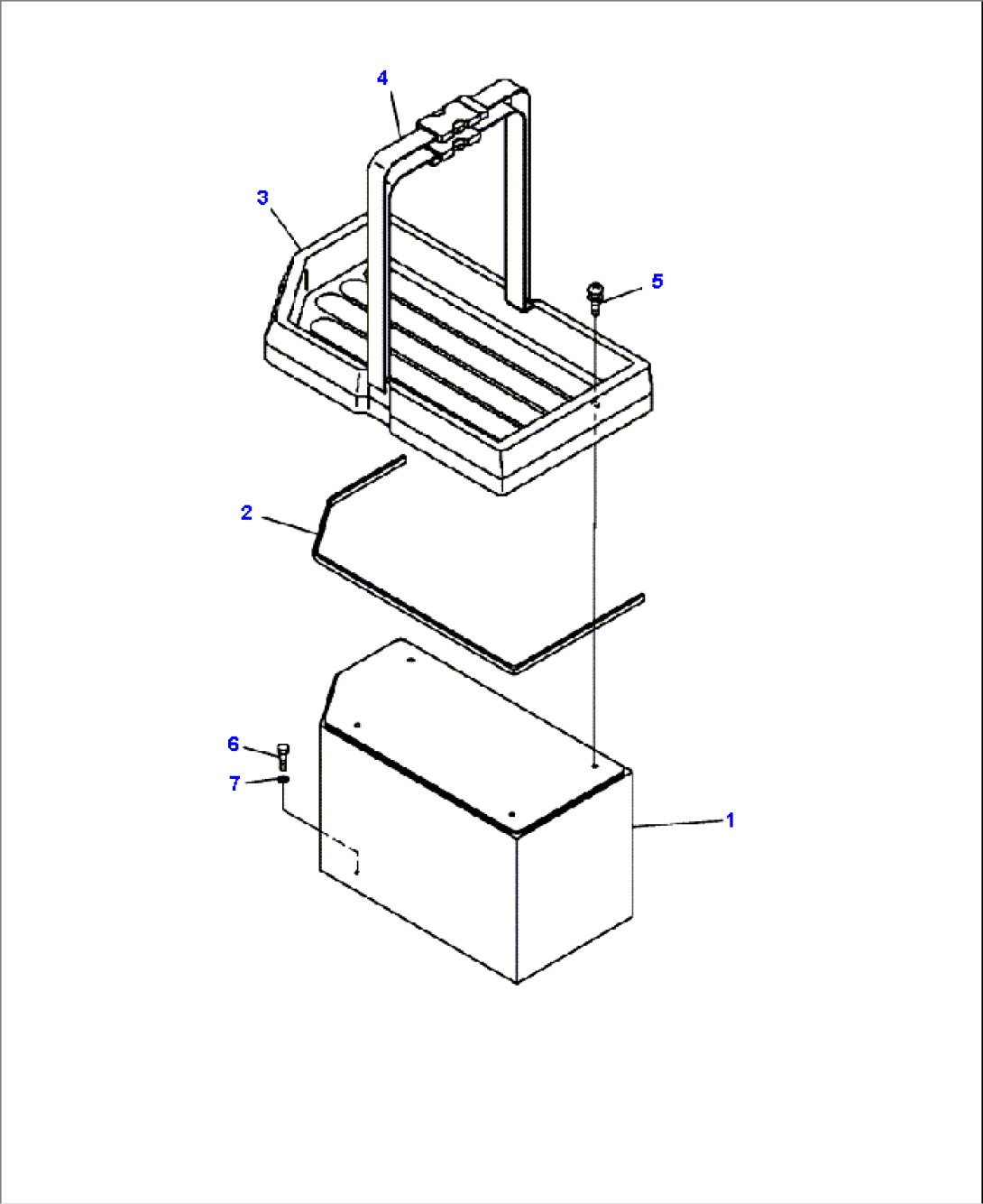 K0200-57A0A FLOOR REAR BOX (S/N A11185- UP)