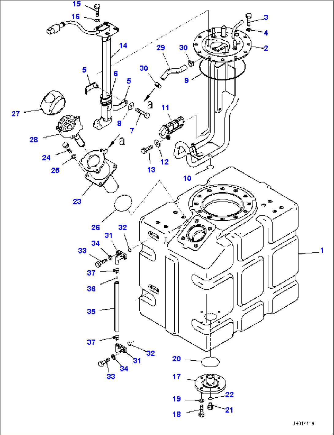 DEF Tank, Tank and sensor (#100040-)