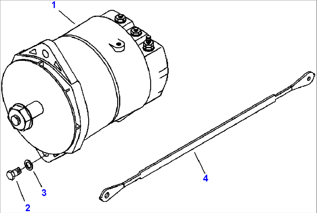FIG. A6109-A9A4 ALTERNATOR - GROUND WIRE