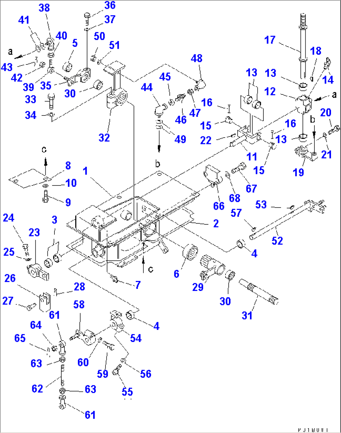 STEERING AND TRANSMISSION CONTROL LEVER