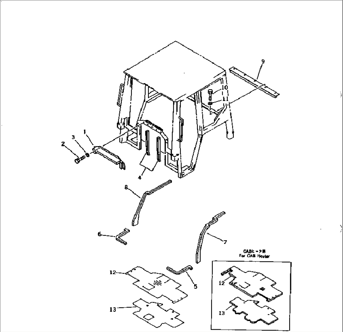 ROPS CAB (MOUNTING PARTS) (5/5)