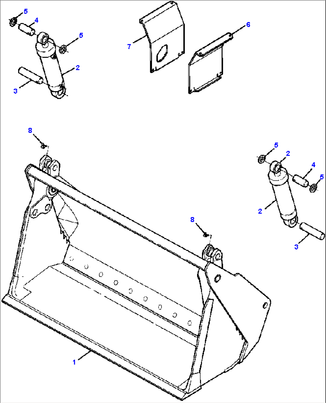 MULTI-PURPOSE BUCKET COMPLETE ASSEMBLY